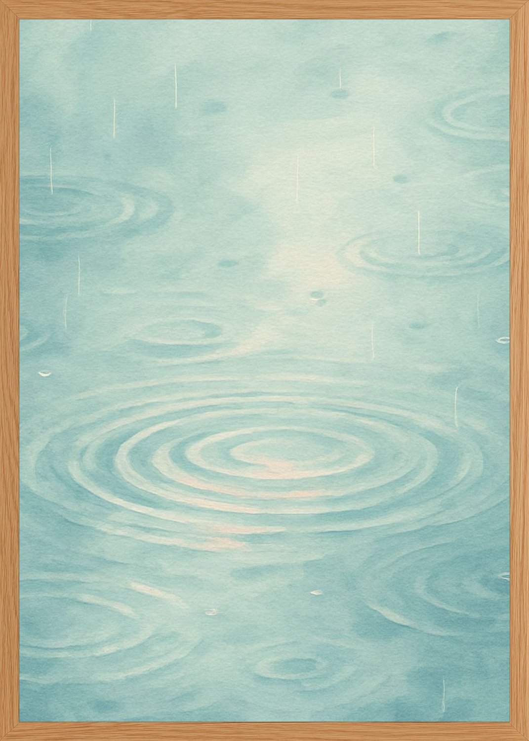 Poster in oak frame