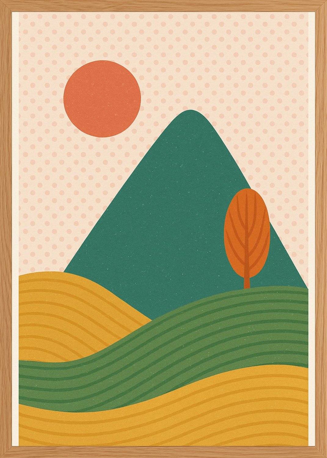 Poster in oak frame