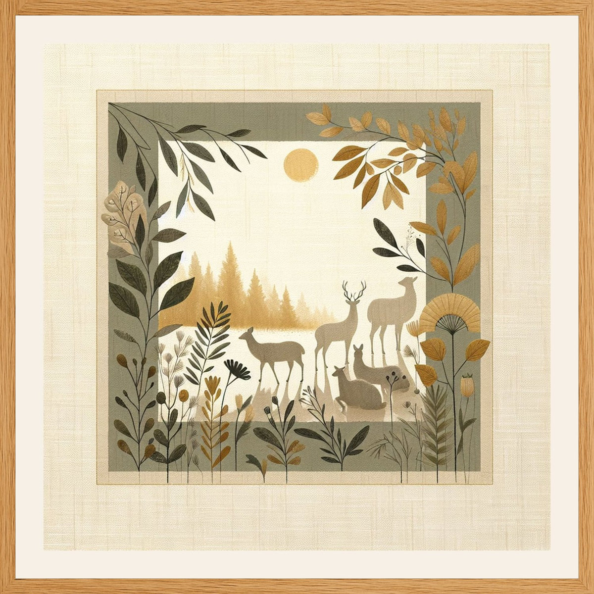 Poster in oak frame