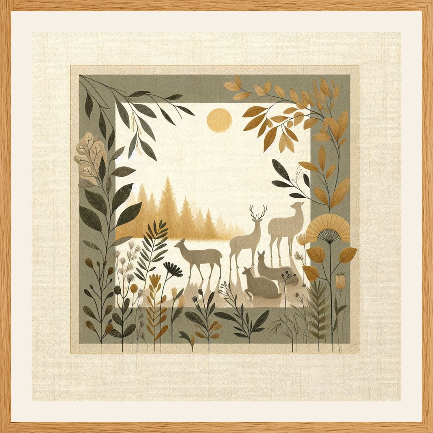 Poster in oak frame
