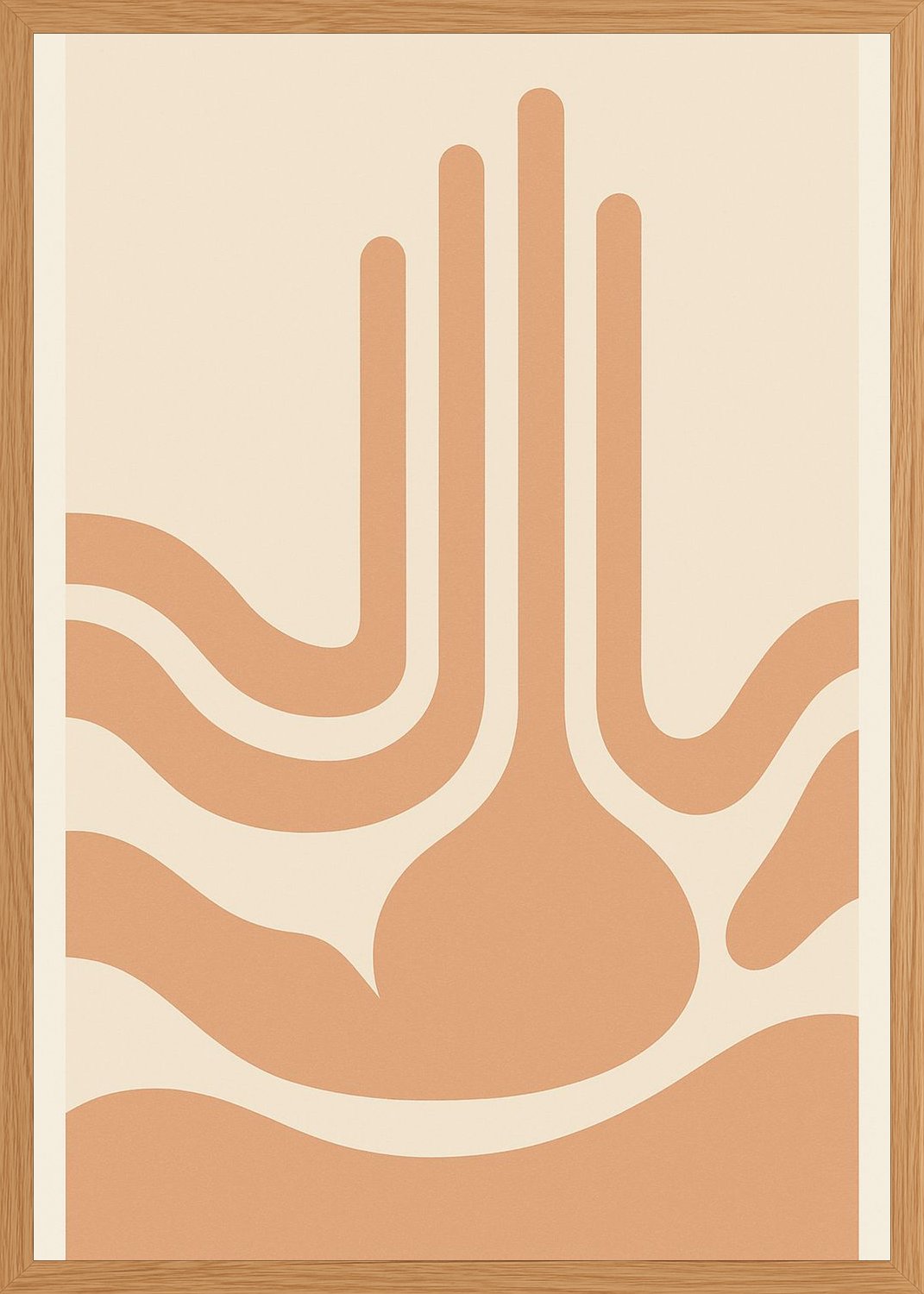 Poster in oak frame