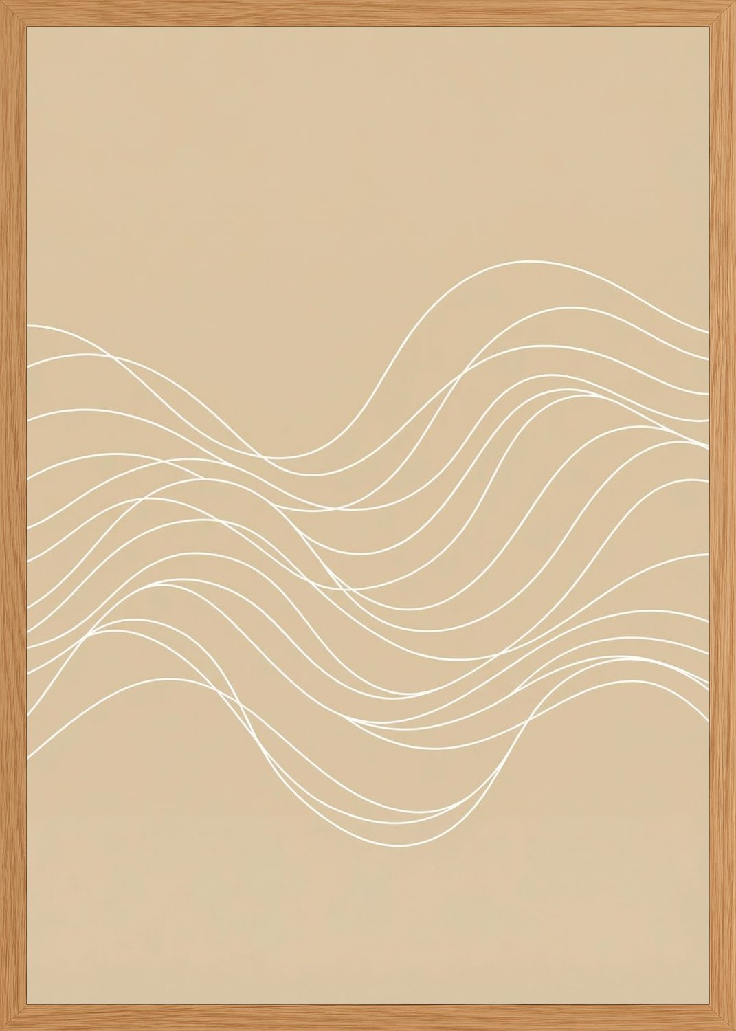 Poster in oak frame