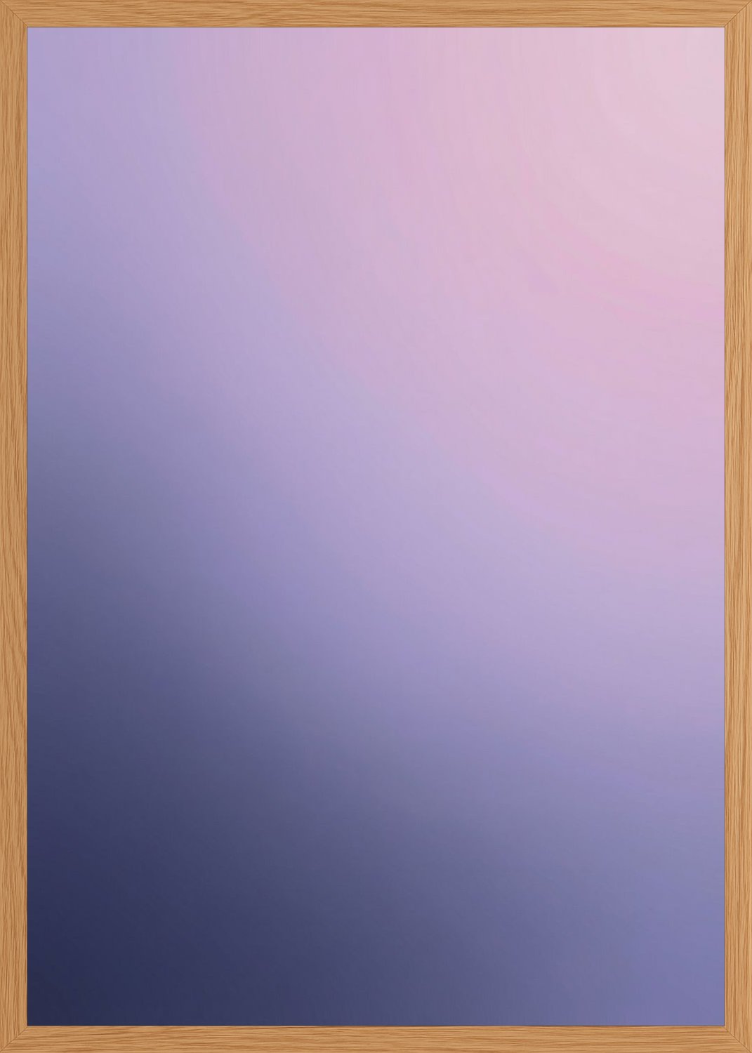 Poster in oak frame