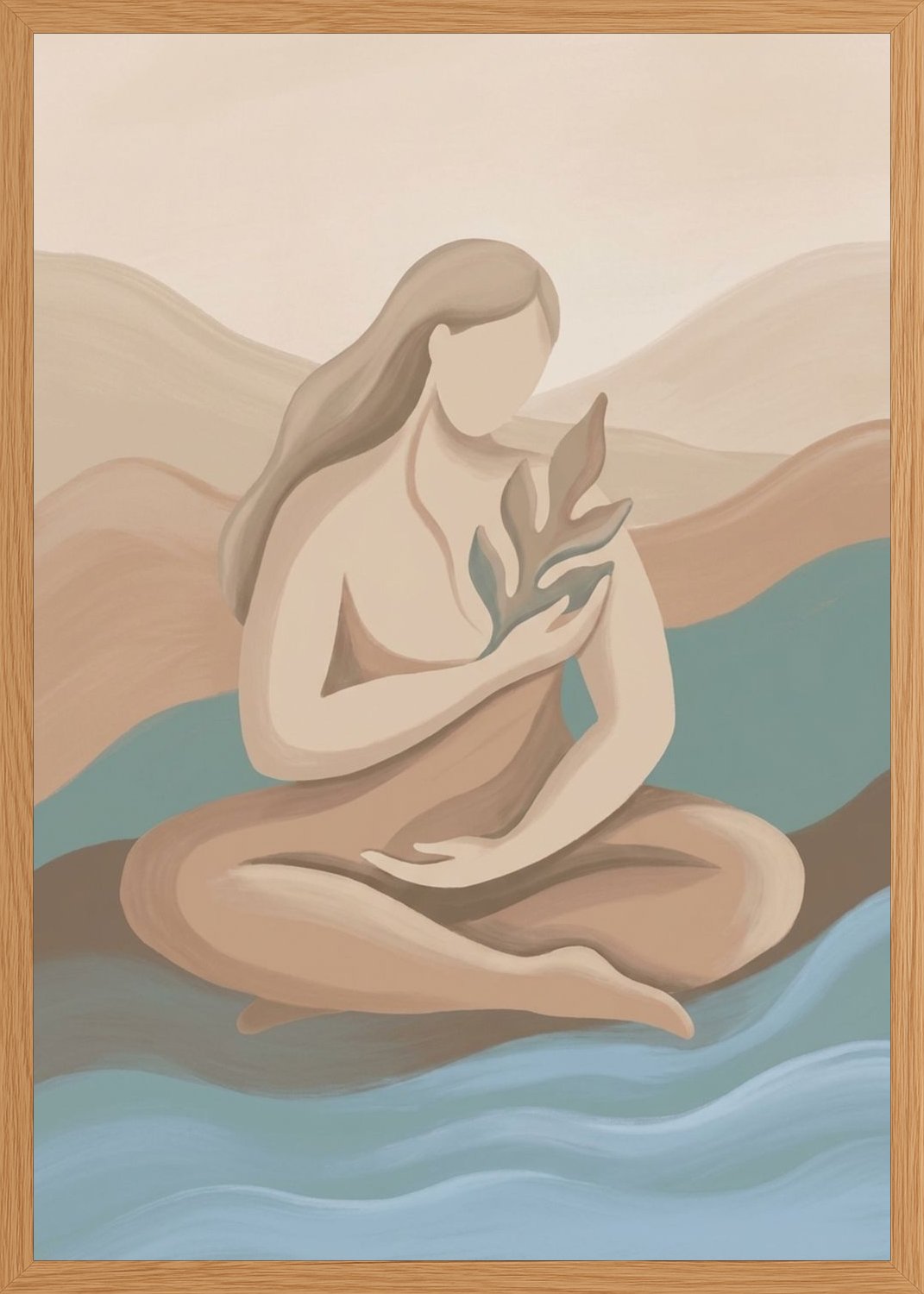 Poster in oak frame