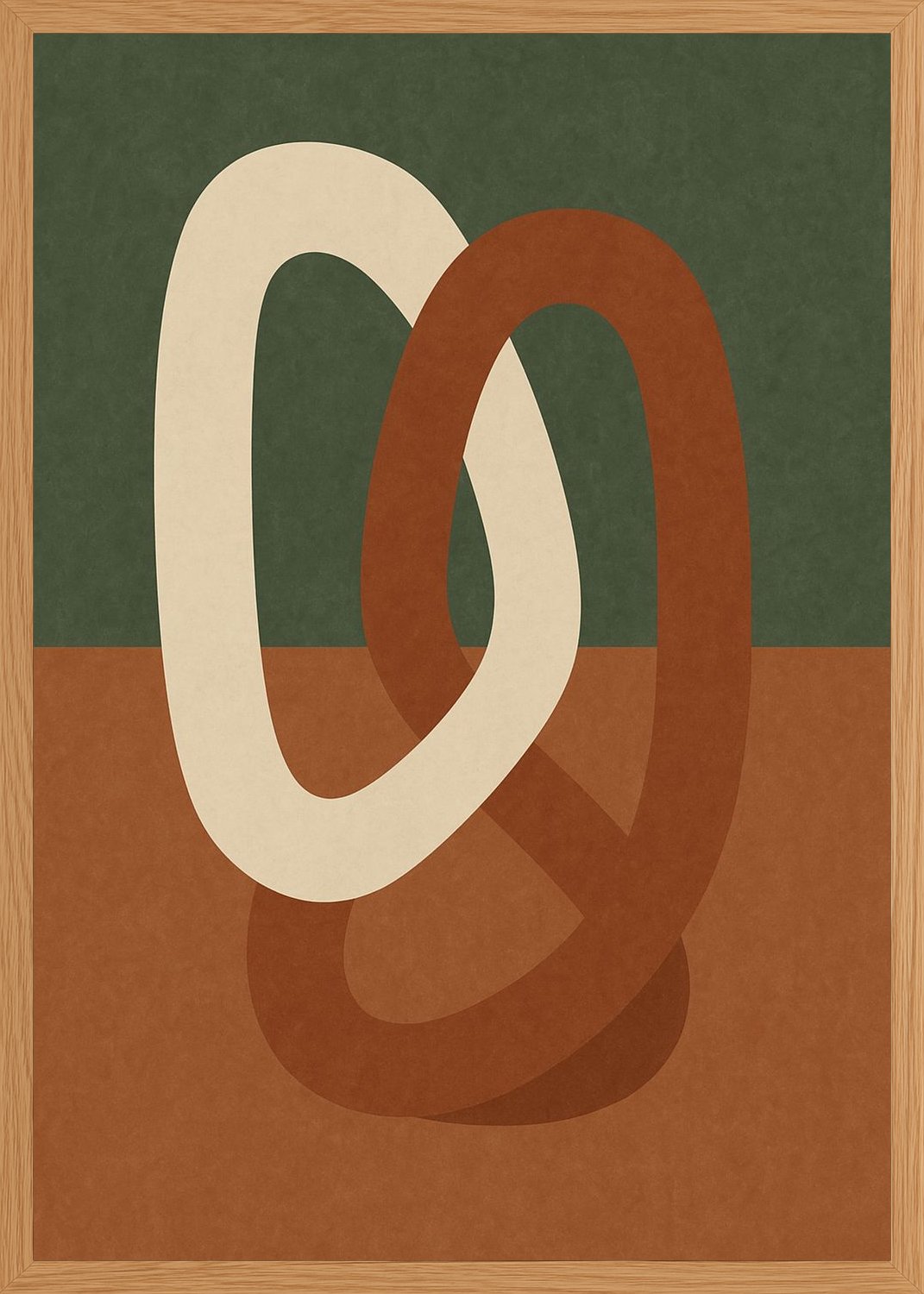 Poster in oak frame