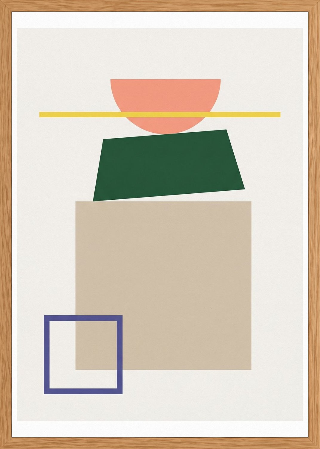 Poster in oak frame