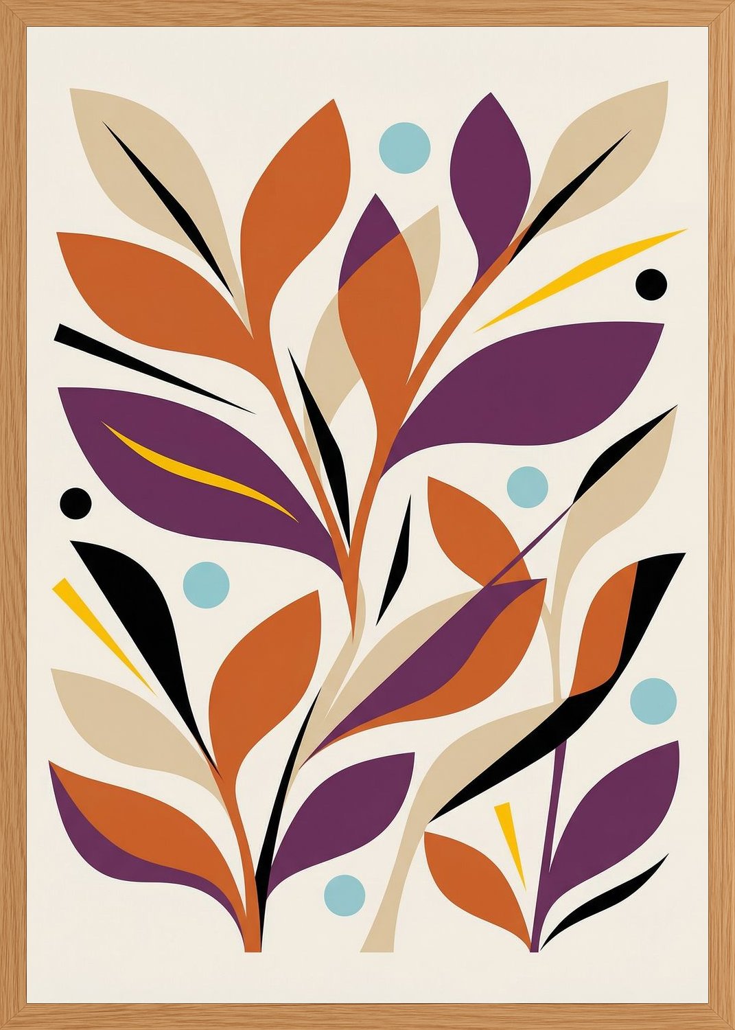 Poster in oak frame