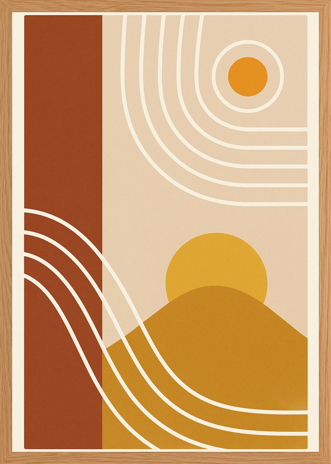 Poster in oak frame