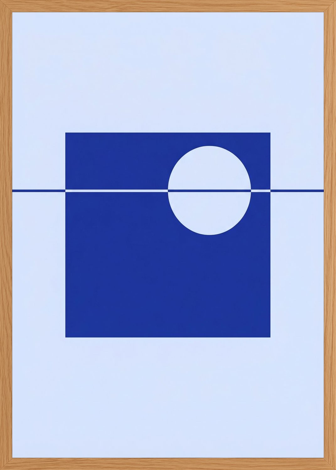 Poster in oak frame