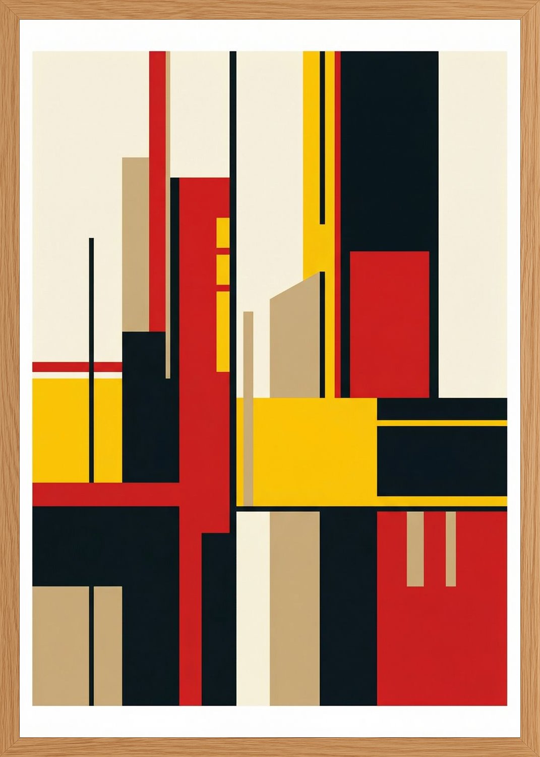 Poster in oak frame