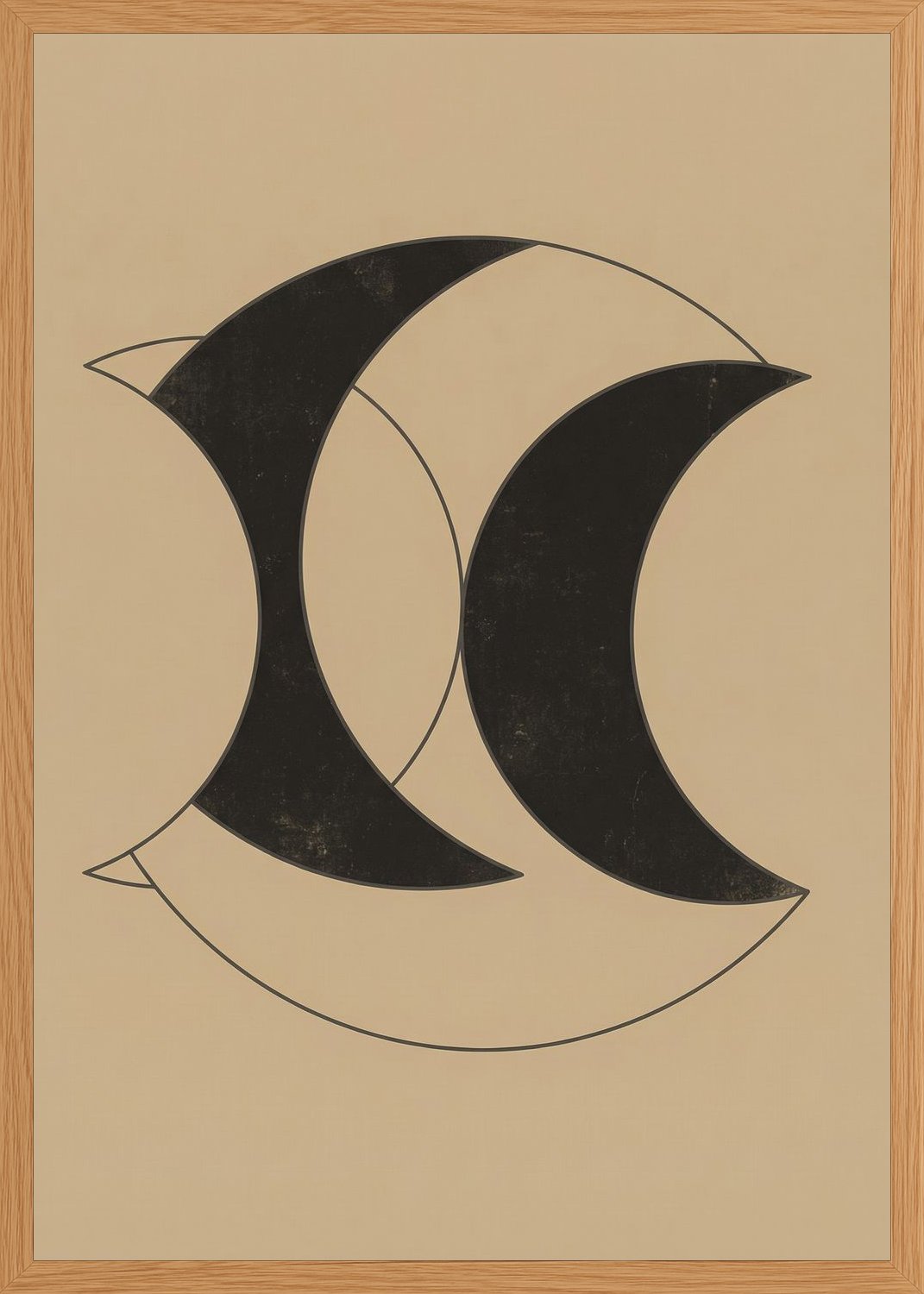 Poster in oak frame