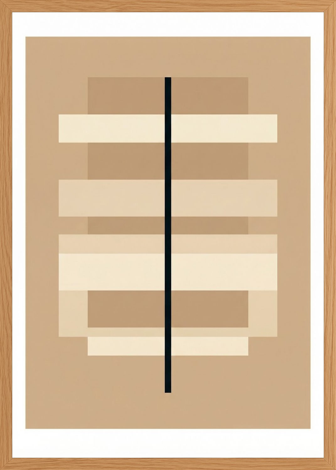 Poster in oak frame