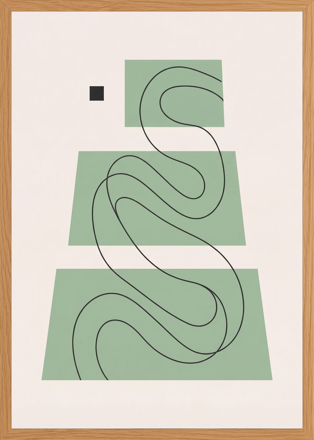 Poster in oak frame