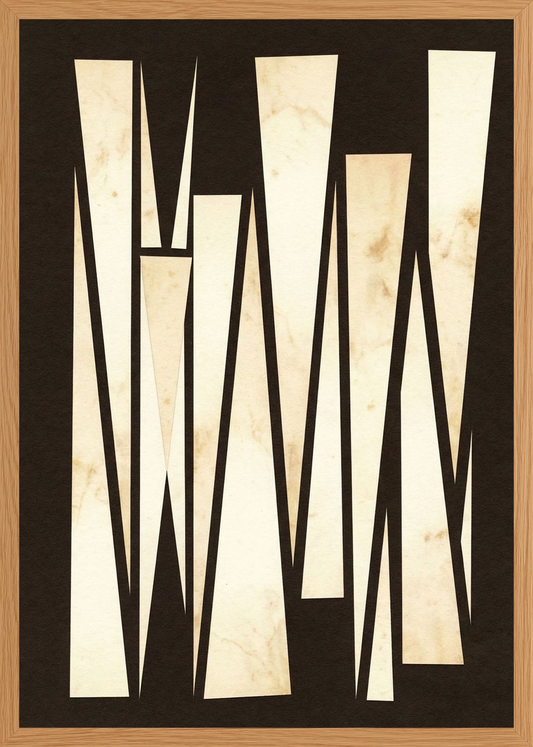 Poster in oak frame