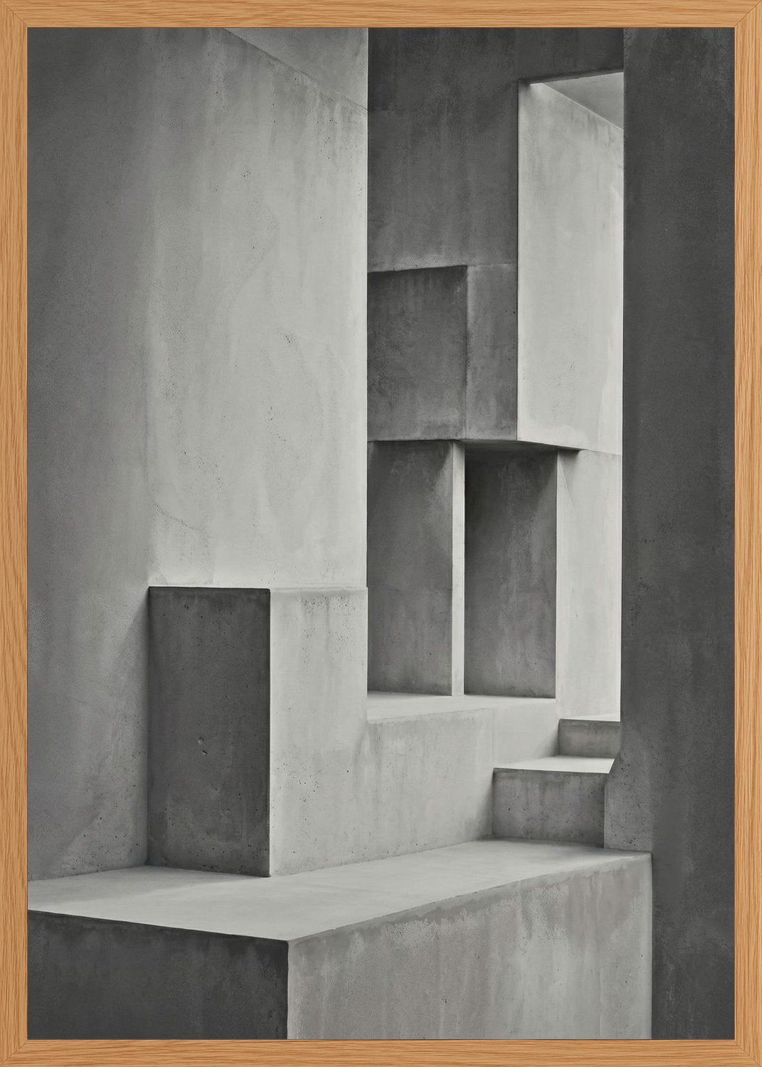 Poster in oak frame