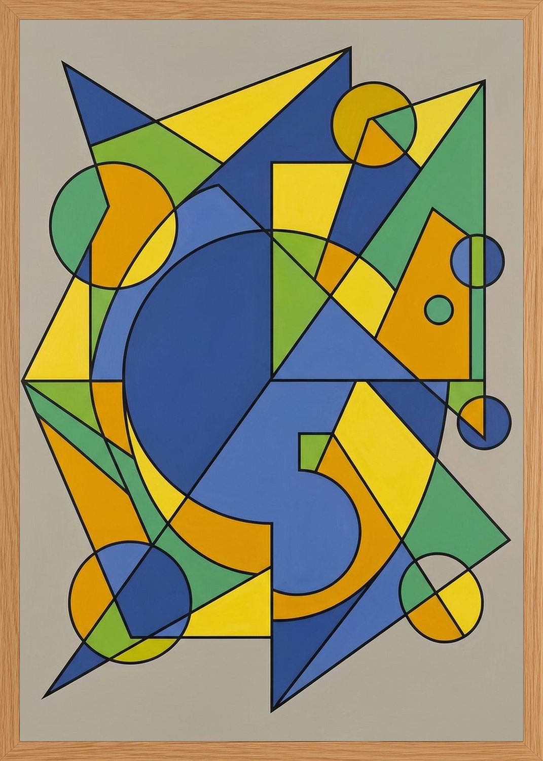 Poster in oak frame
