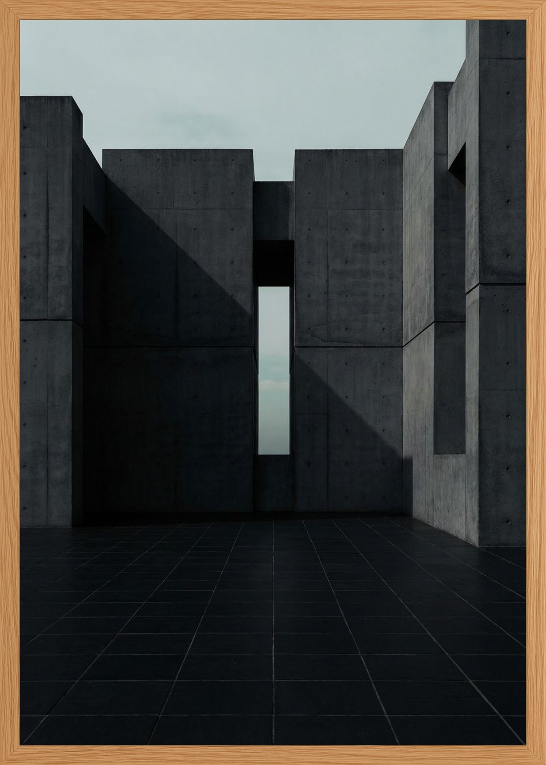 Poster in oak frame