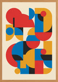 Poster in oak frame
