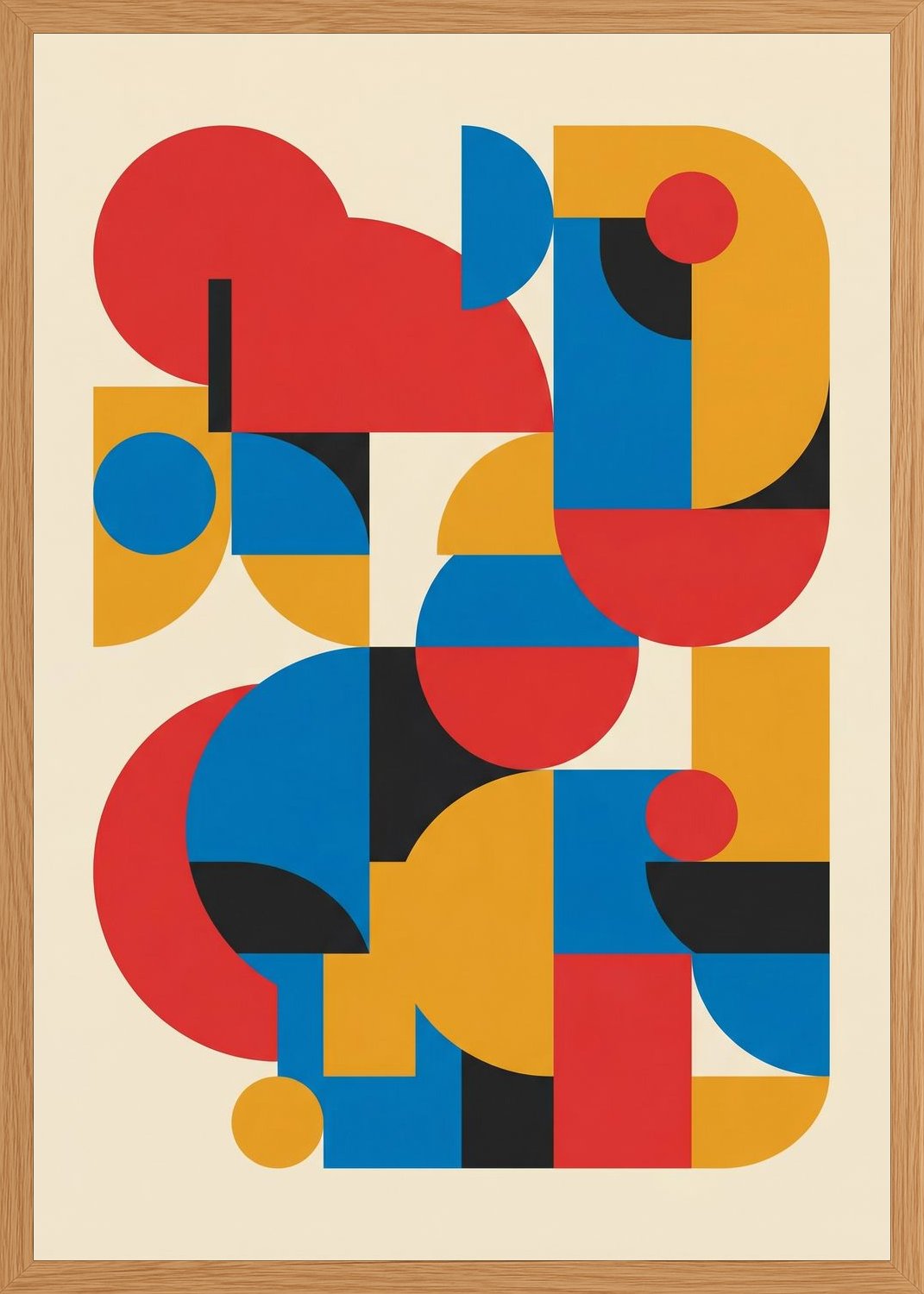 Poster in oak frame