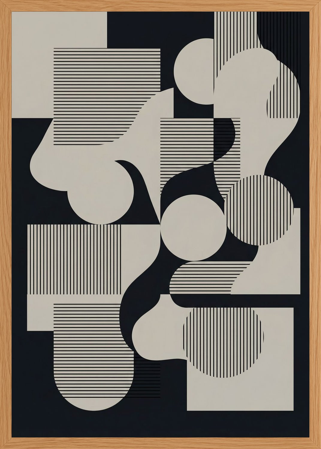 Poster in oak frame
