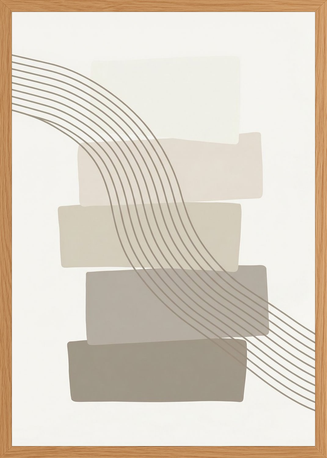 Poster in oak frame