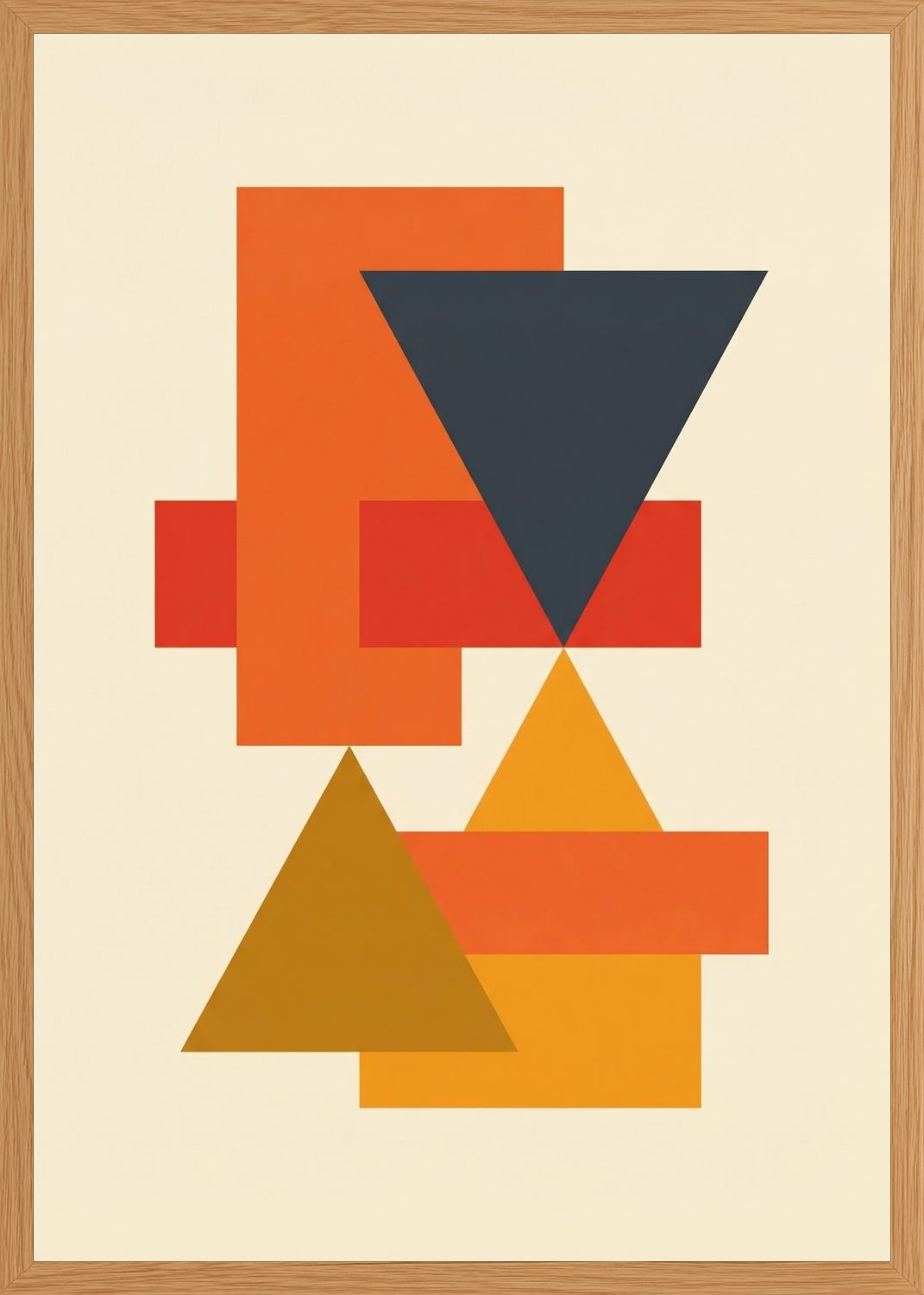 Poster in oak frame
