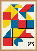 Poster in oak frame