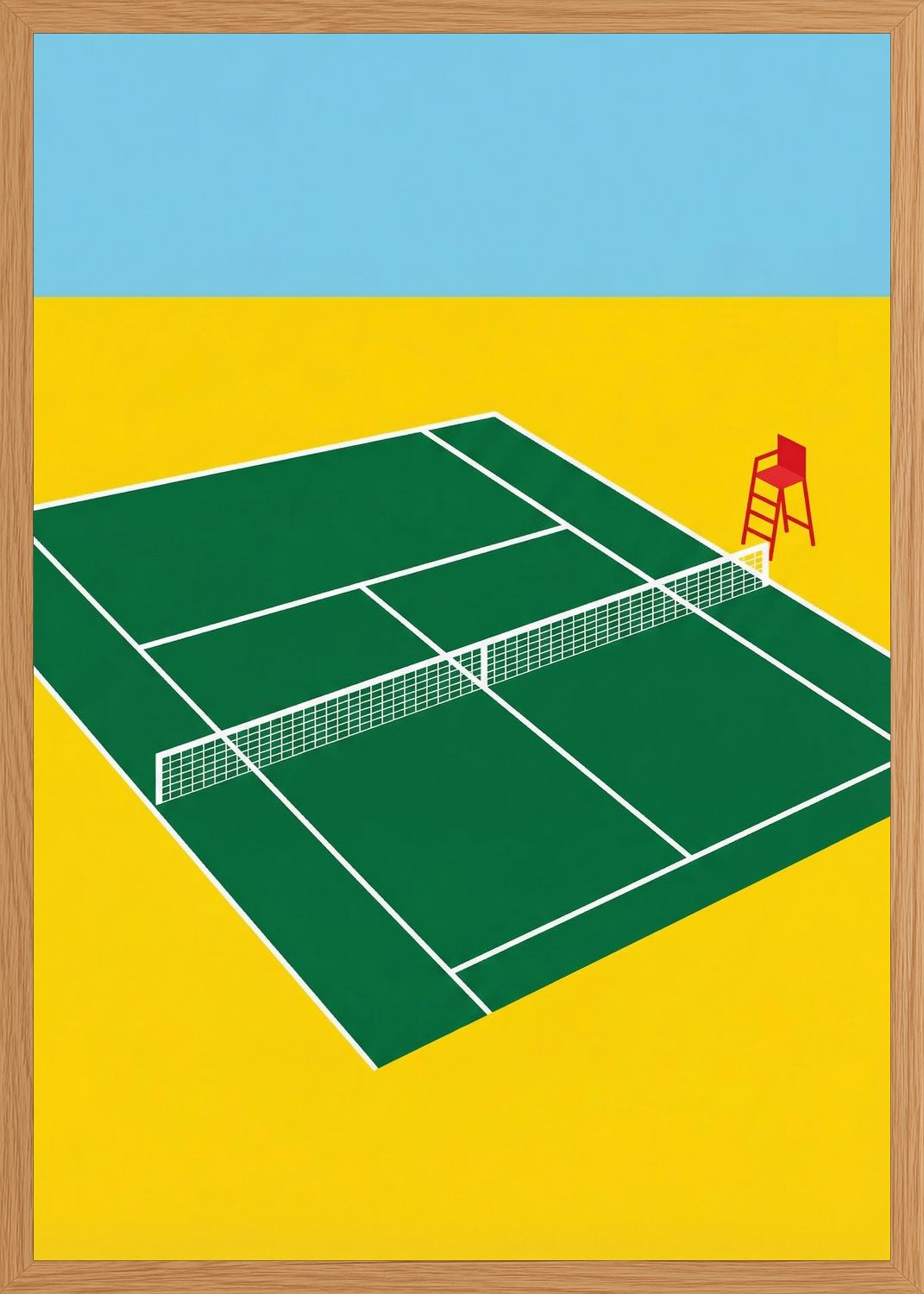 Poster in oak frame