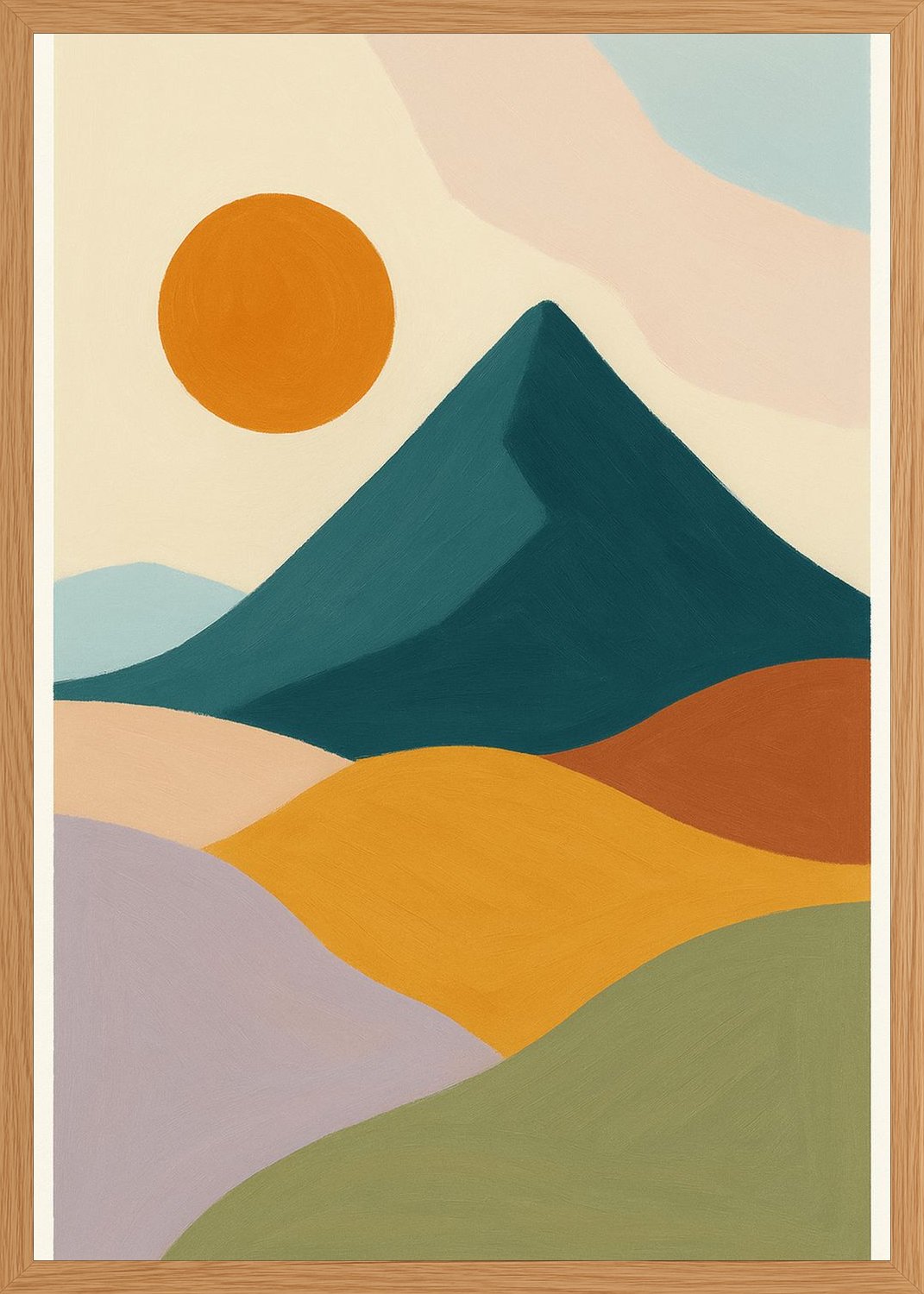 Poster in oak frame