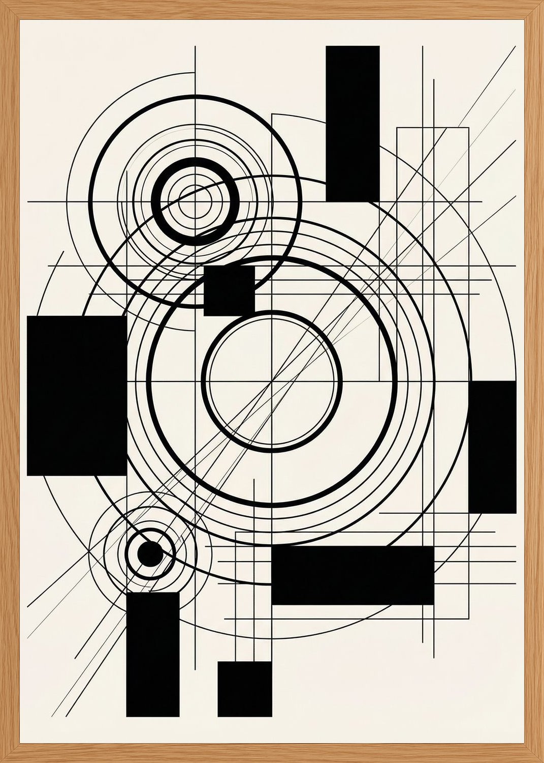 Poster in oak frame