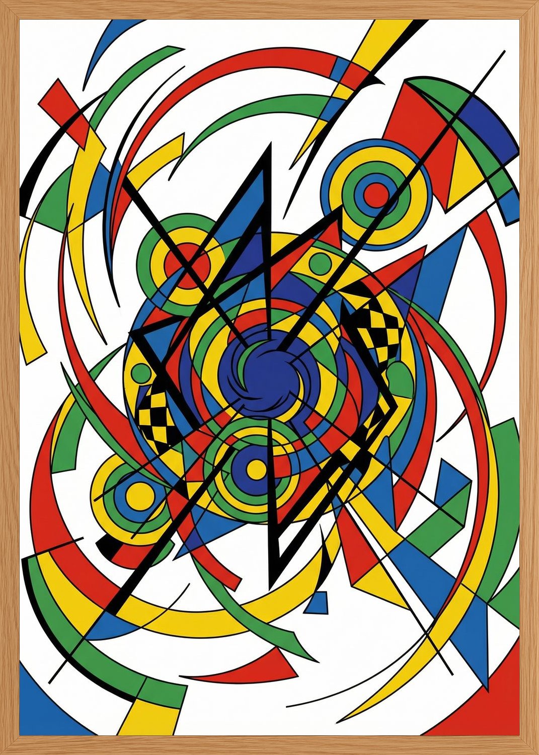 Poster in oak frame