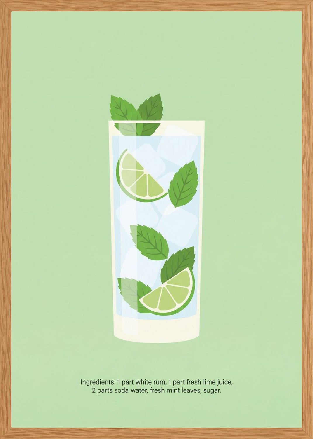Poster in oak frame