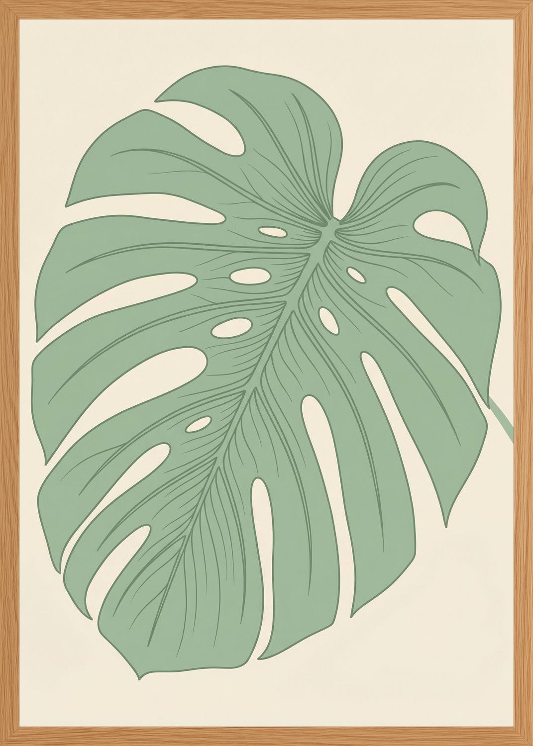 Poster in oak frame