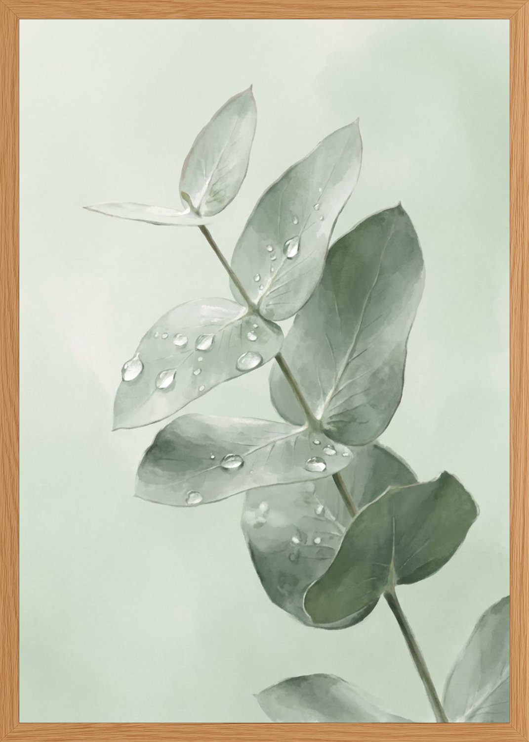 Poster in oak frame