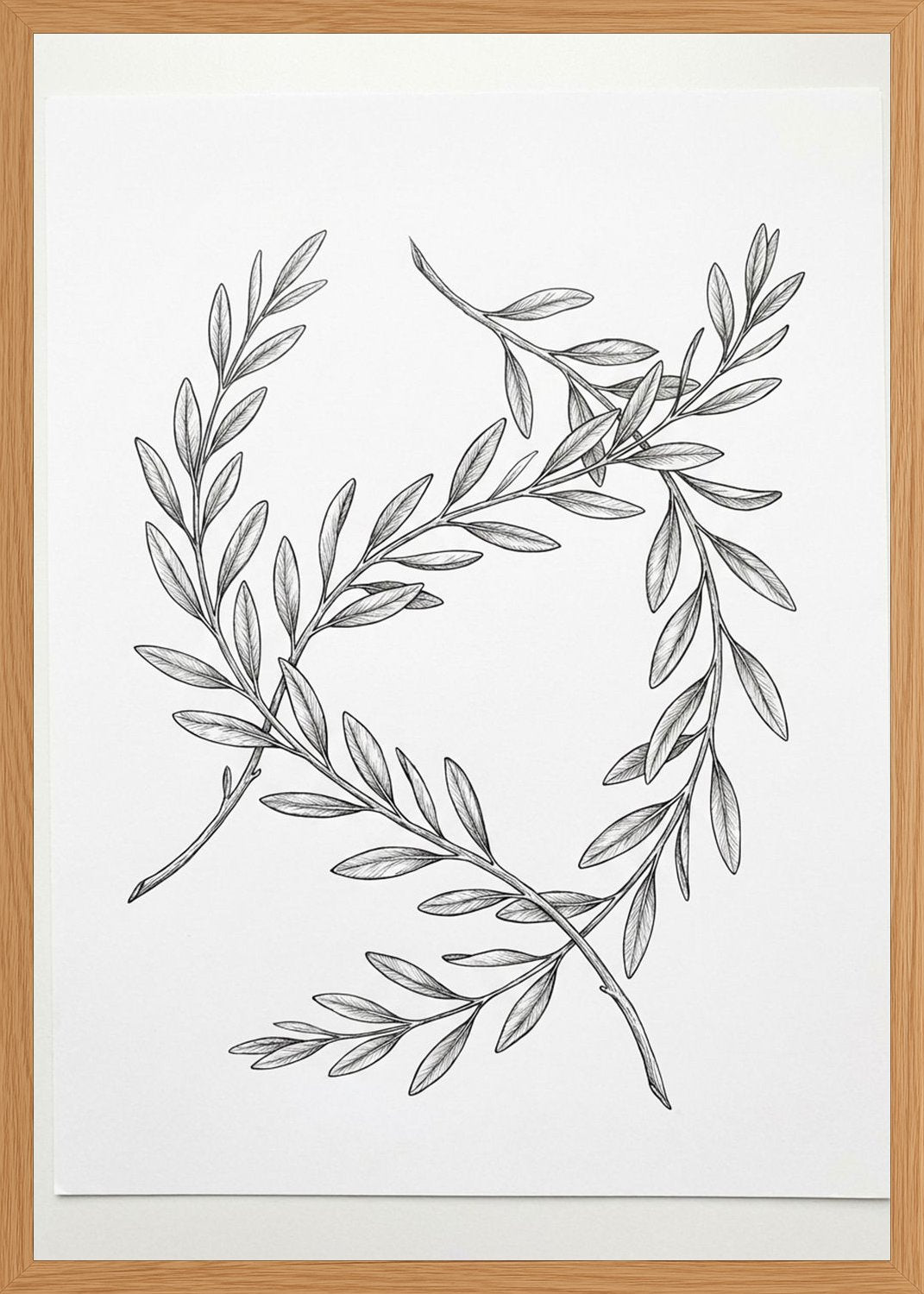 Poster in oak frame