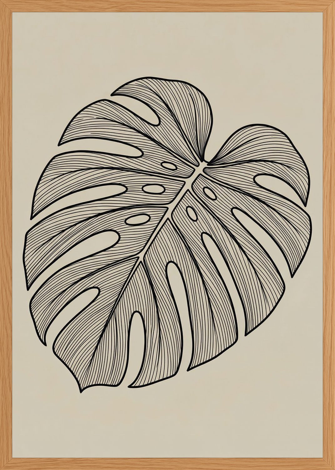Poster in oak frame