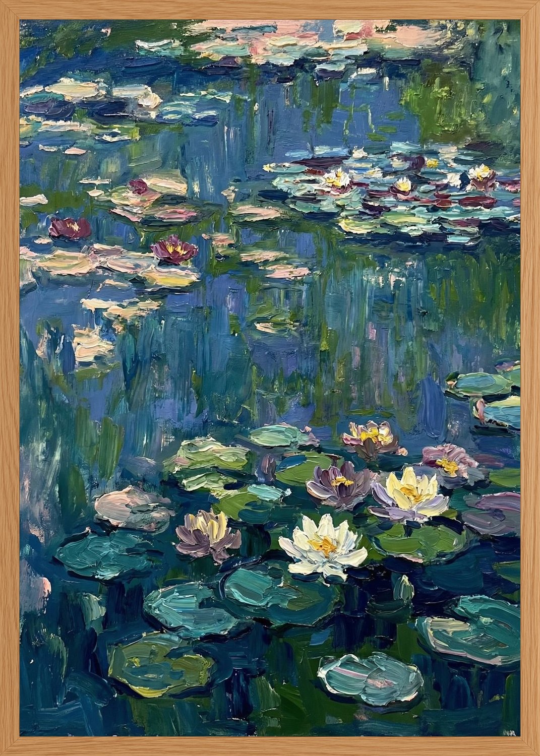 Poster in oak frame