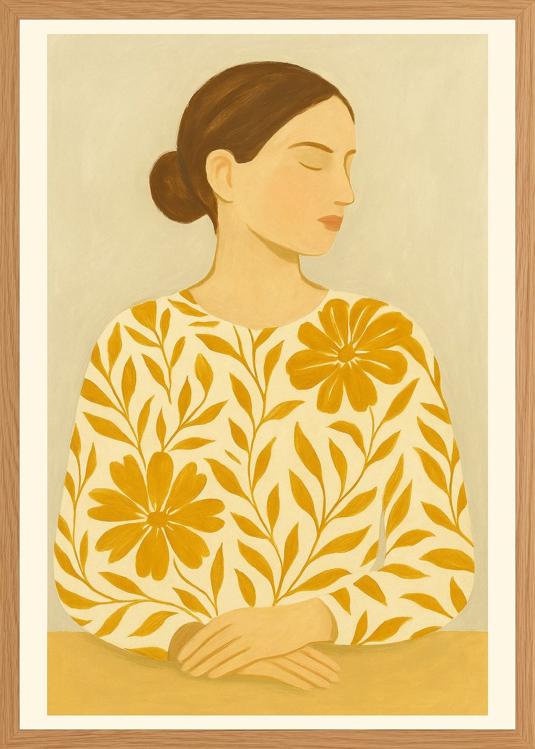 Poster in oak frame