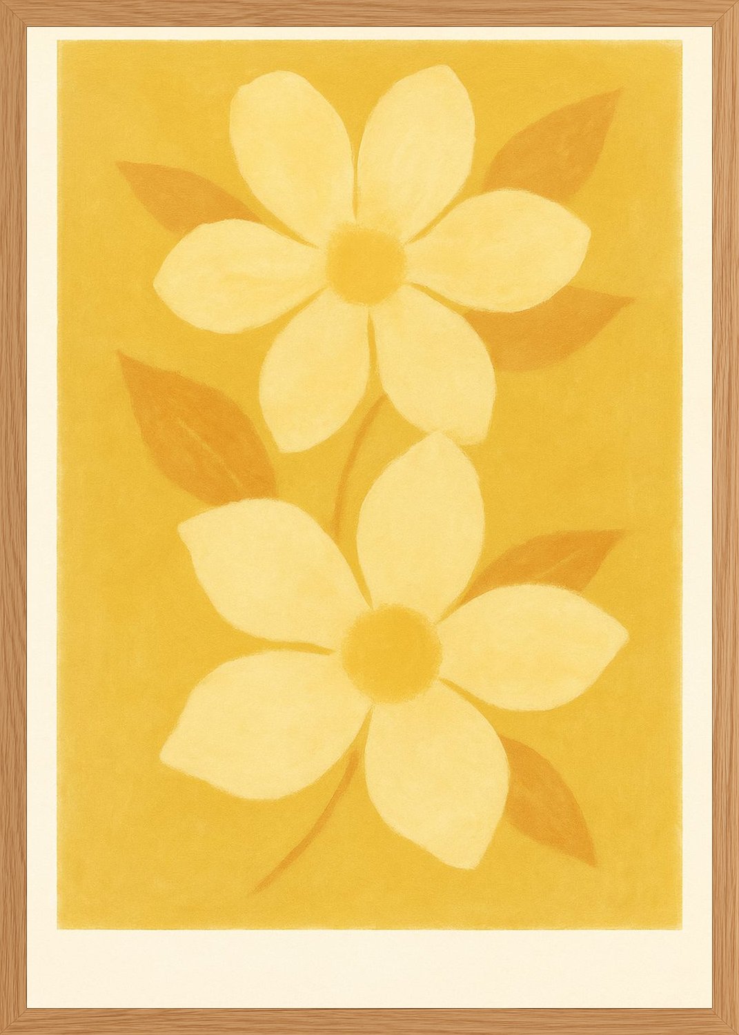 Poster in oak frame