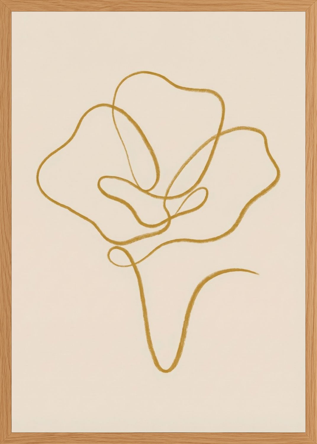Poster in oak frame