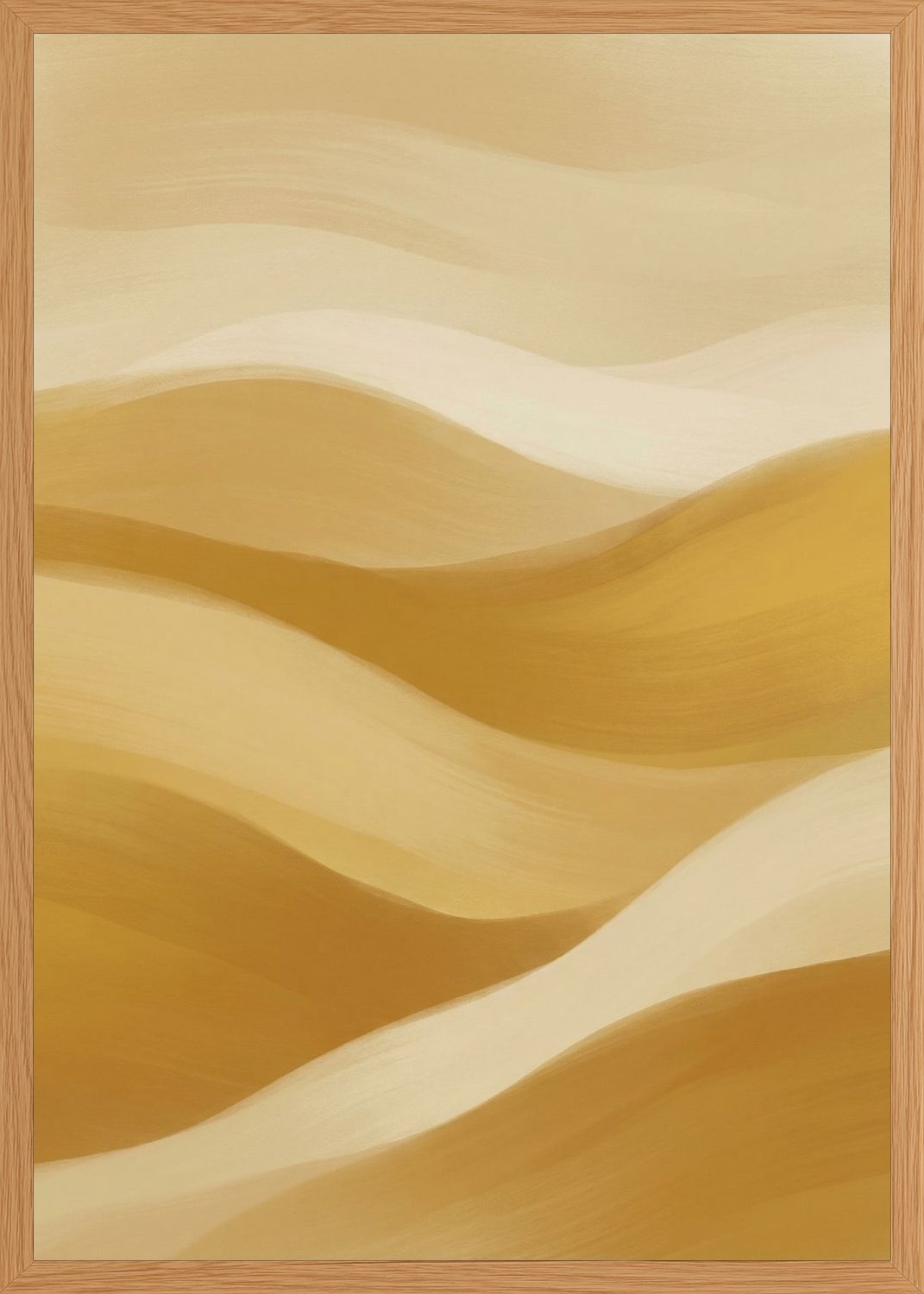 Poster in oak frame