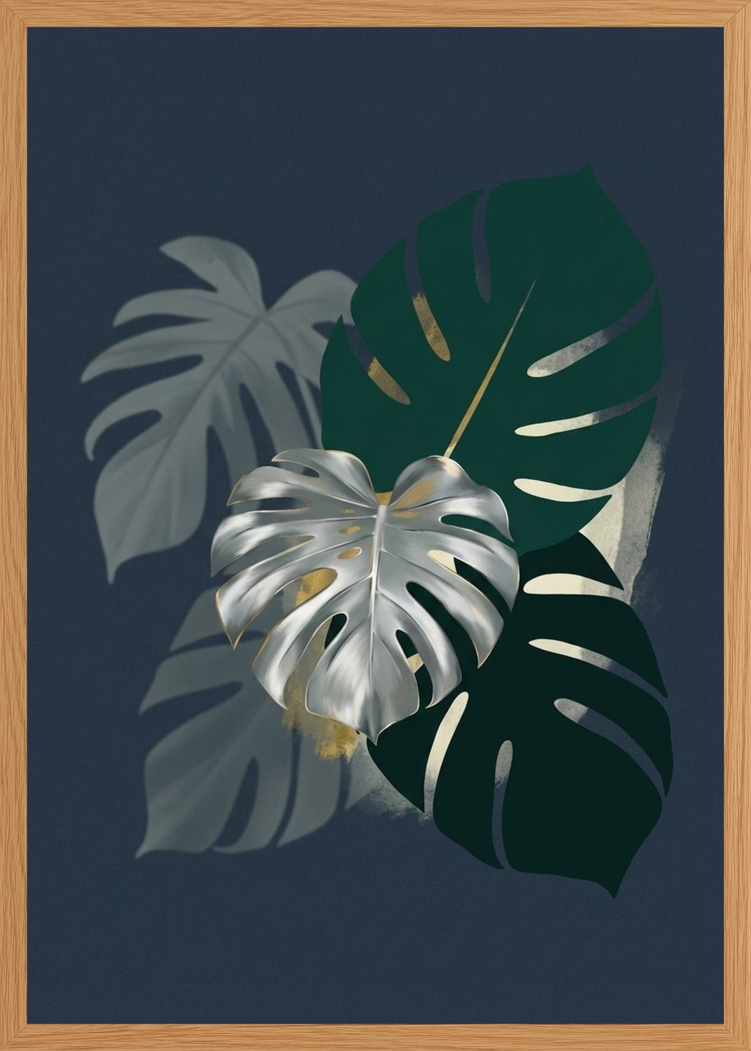 Poster in oak frame