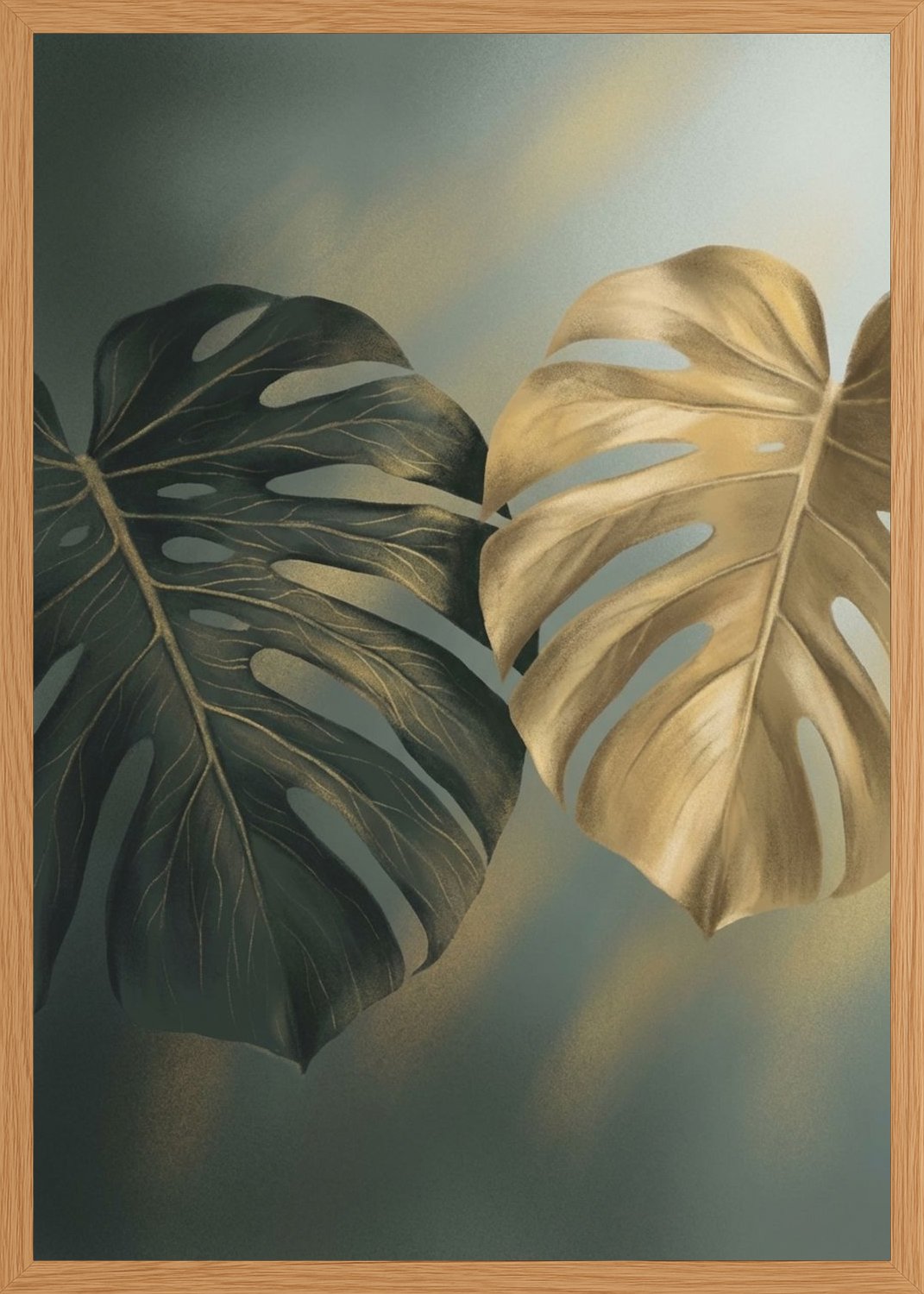 Poster in oak frame