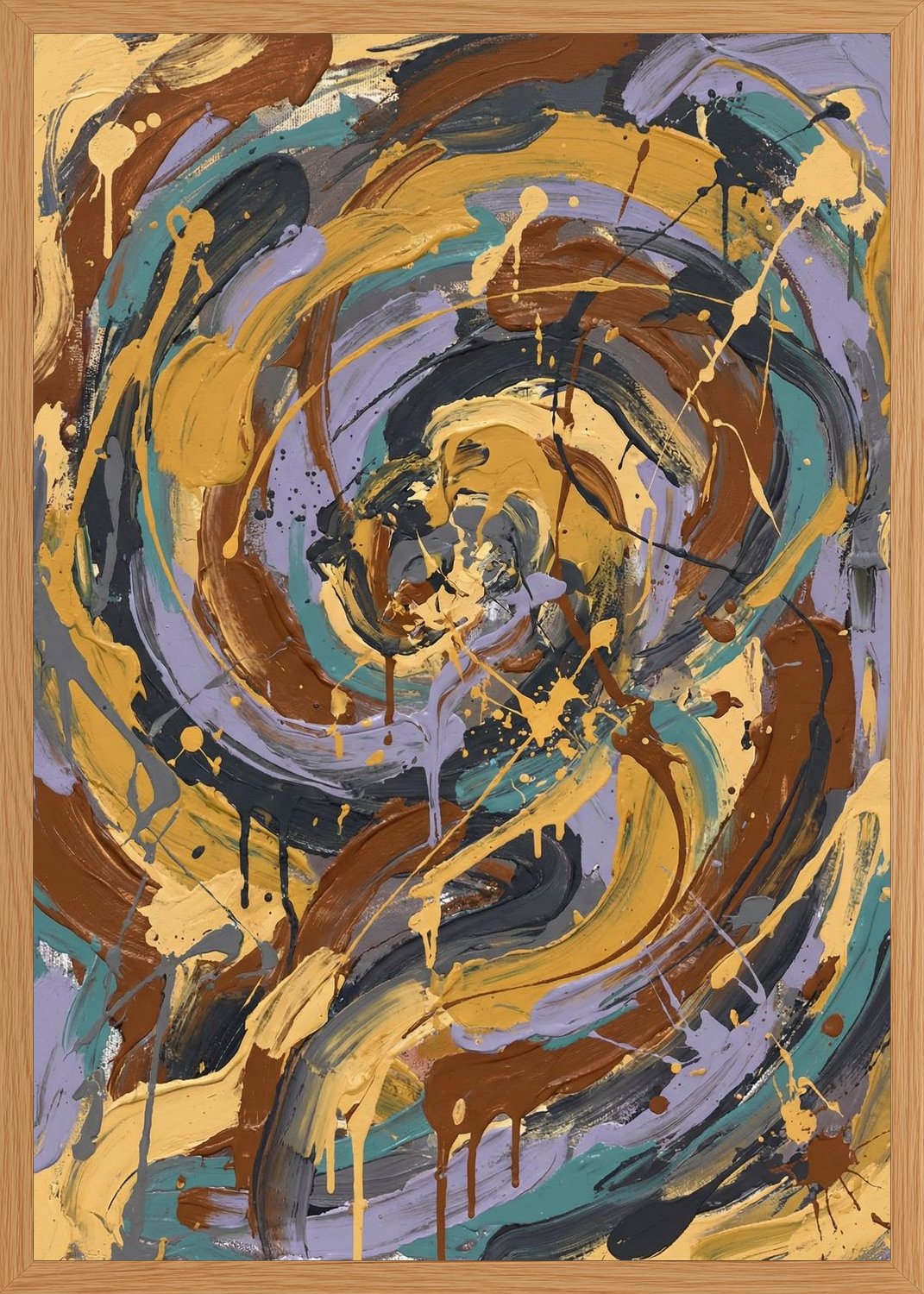 Poster in oak frame