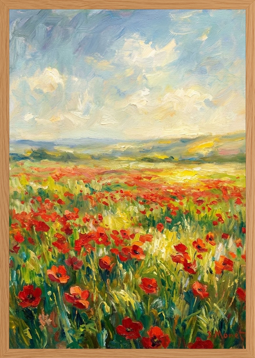 Poster in oak frame