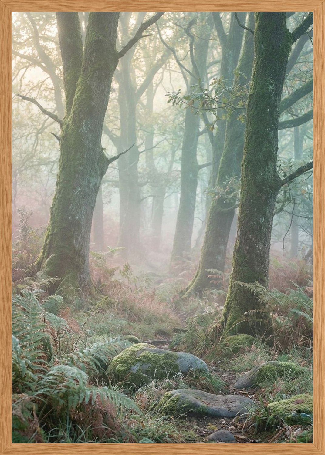 Poster in oak frame