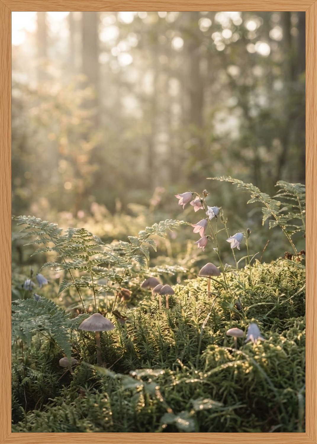 Poster in oak frame