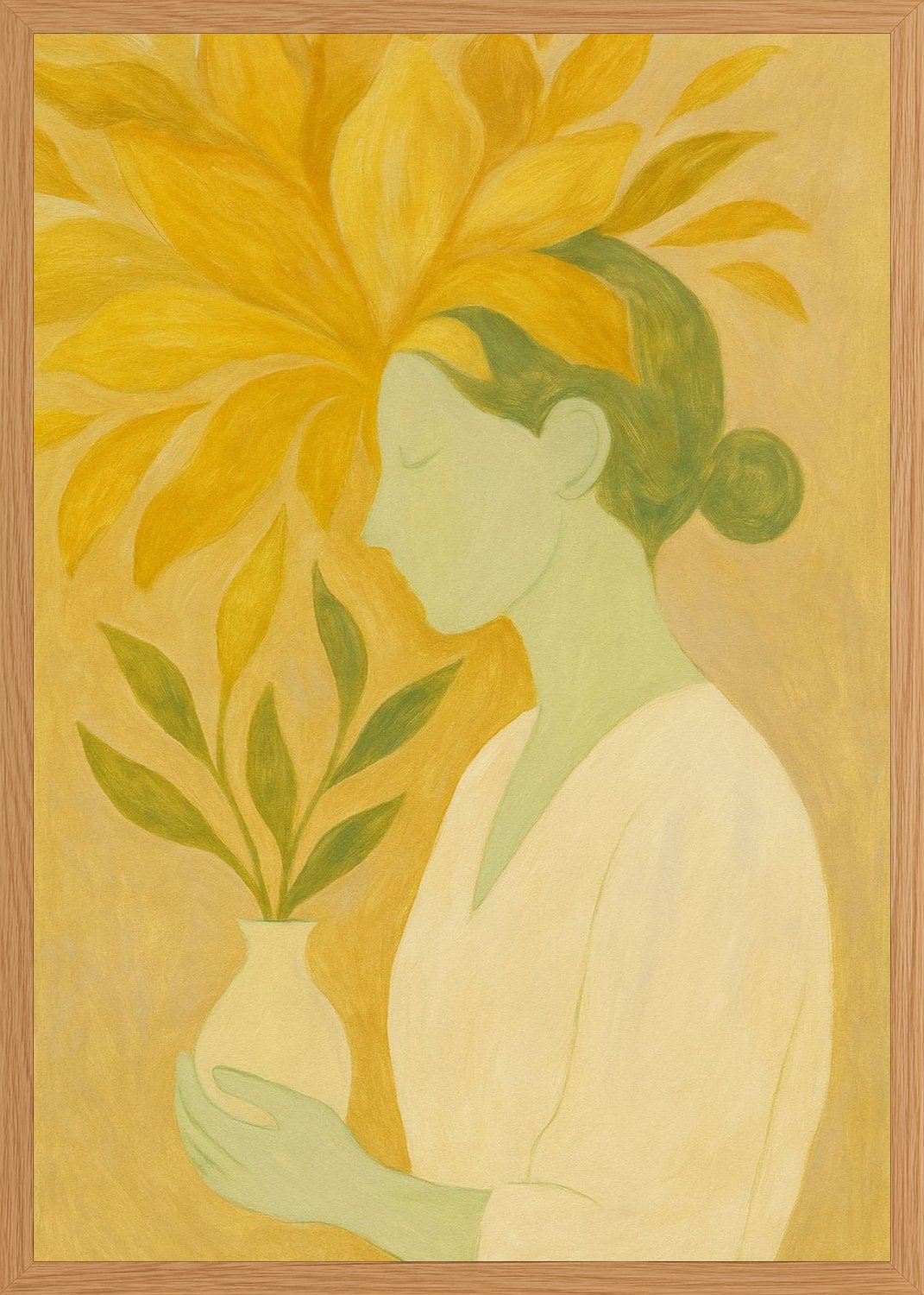 Poster in oak frame