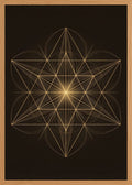 Poster in oak frame