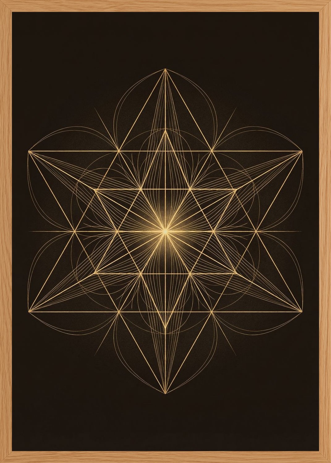 Poster in oak frame